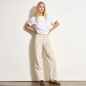 Rowan BERNADETTE 5 POCKET STRAIGHT LEG PANT Brushed Twill Cotton 29 Bone Cream